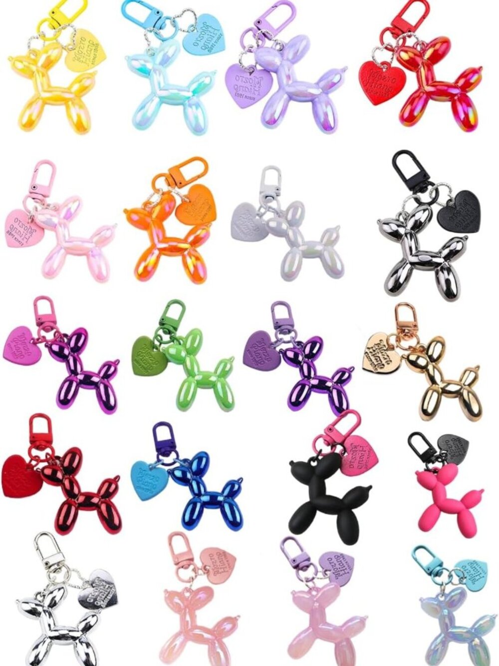 Cute Jelly Balloon Dog Keychain Bulk | Adorable Bag Charm for Women & Teens